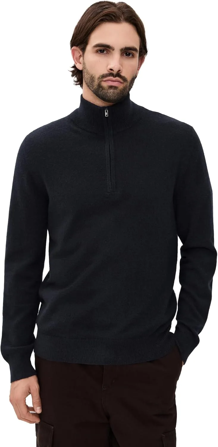 

Винс мужской свитер с молнией на четверть из кашемира Vince