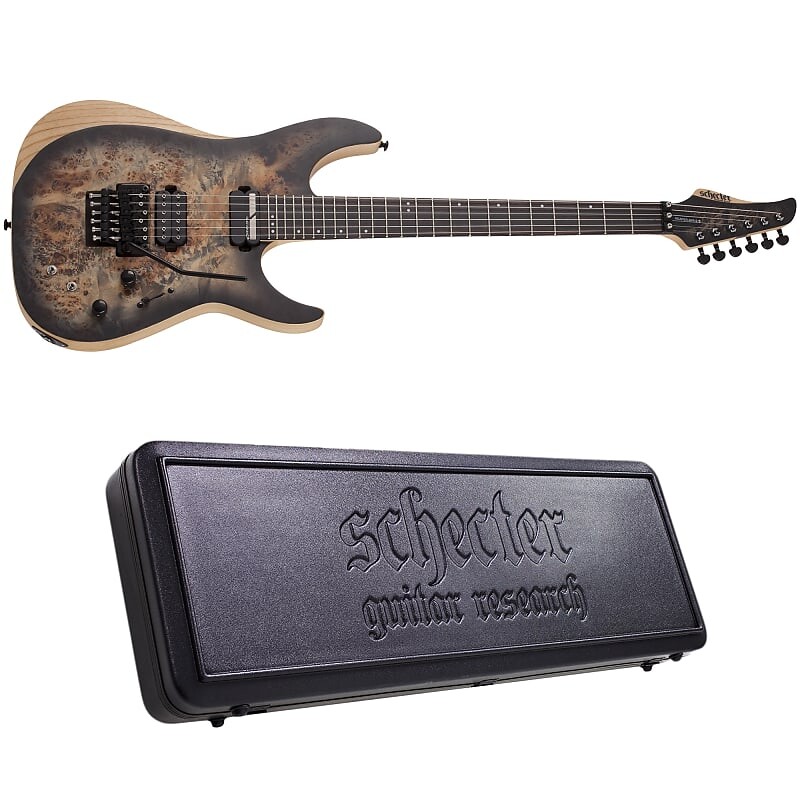 

Электрогитара Schecter Reaper-6 FR S Satin Charcoal Burst SCB Electric Guitar + Hardshell Case Sustainiac Reaper