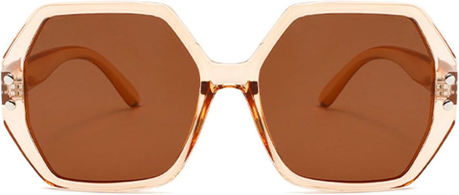 

Солнцезащитные очки Helena Oversized Retro Polygon Square Sunglasses для женщин и мужчин в стиле 90-х, с толстой оправой, дизайнерские, черные, с градиентным переходом цвета, защита от ультрафиолета UV400, C4
