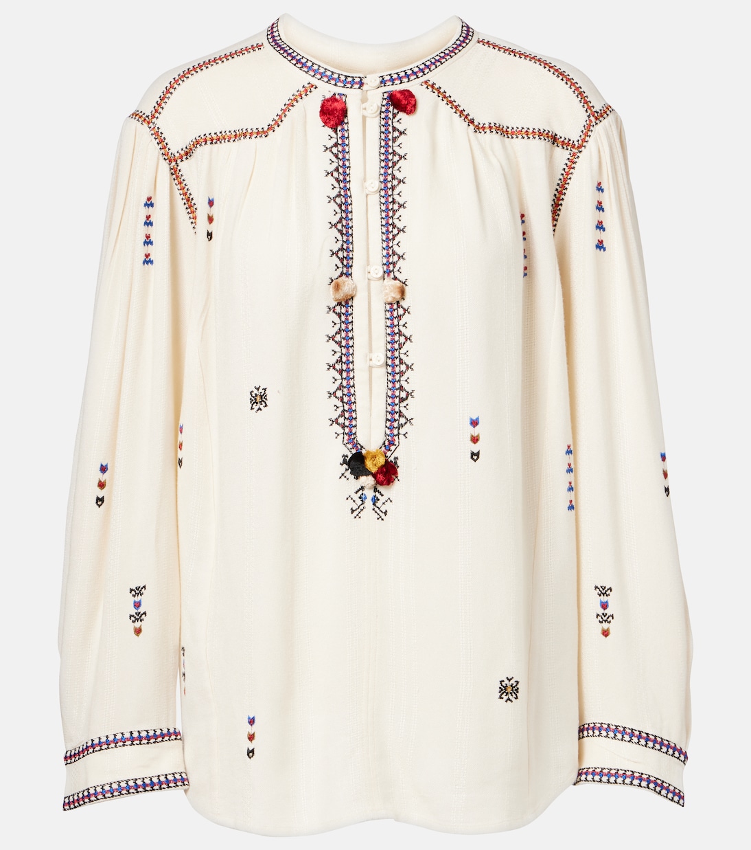 

Вышитая блуза Pelson Marant Etoile, экрю