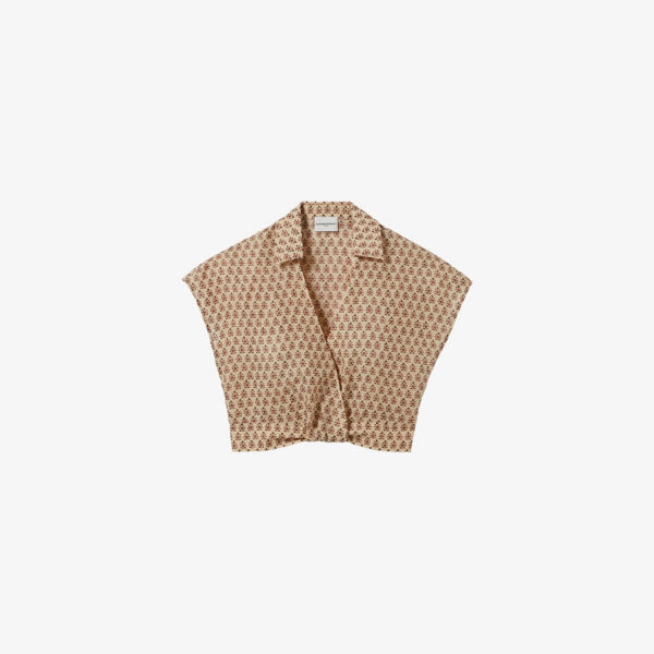 

Блуза Claudie Pierlot с запахом и графическим принтом, мультиколор