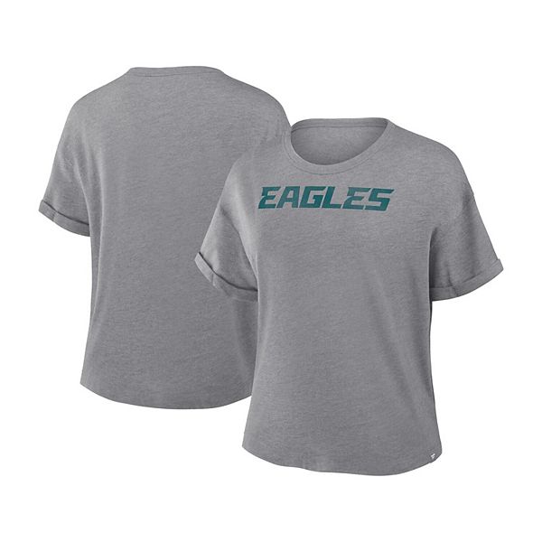 

Женская футболка philadelphia eagles трикотажная heather gray Fanatics