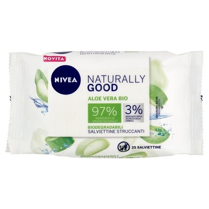 

Чистые и натуральные салфетки для снятия макияжа с лица, 25 салфеток, Nivea