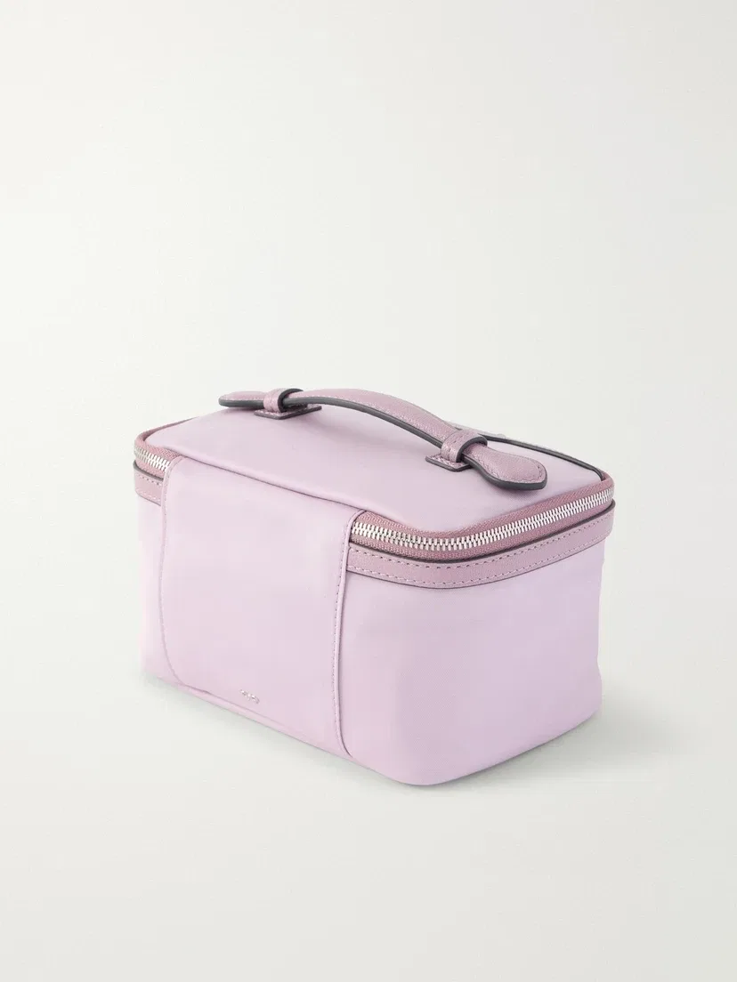 Косметичка «Сакура» из ракушки, отделанная кожей Anya Hindmarch, фиолетовый — фото 2