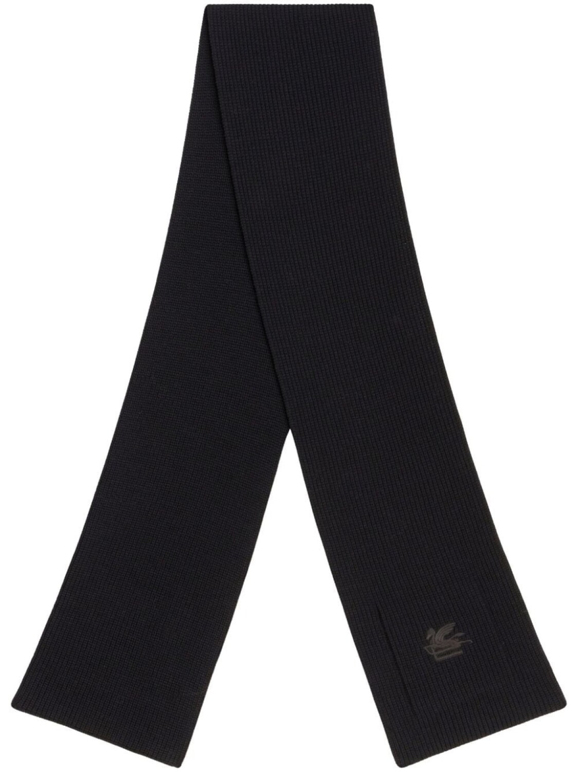 

ETRO шерстяной шарф тонкой вязки, черный