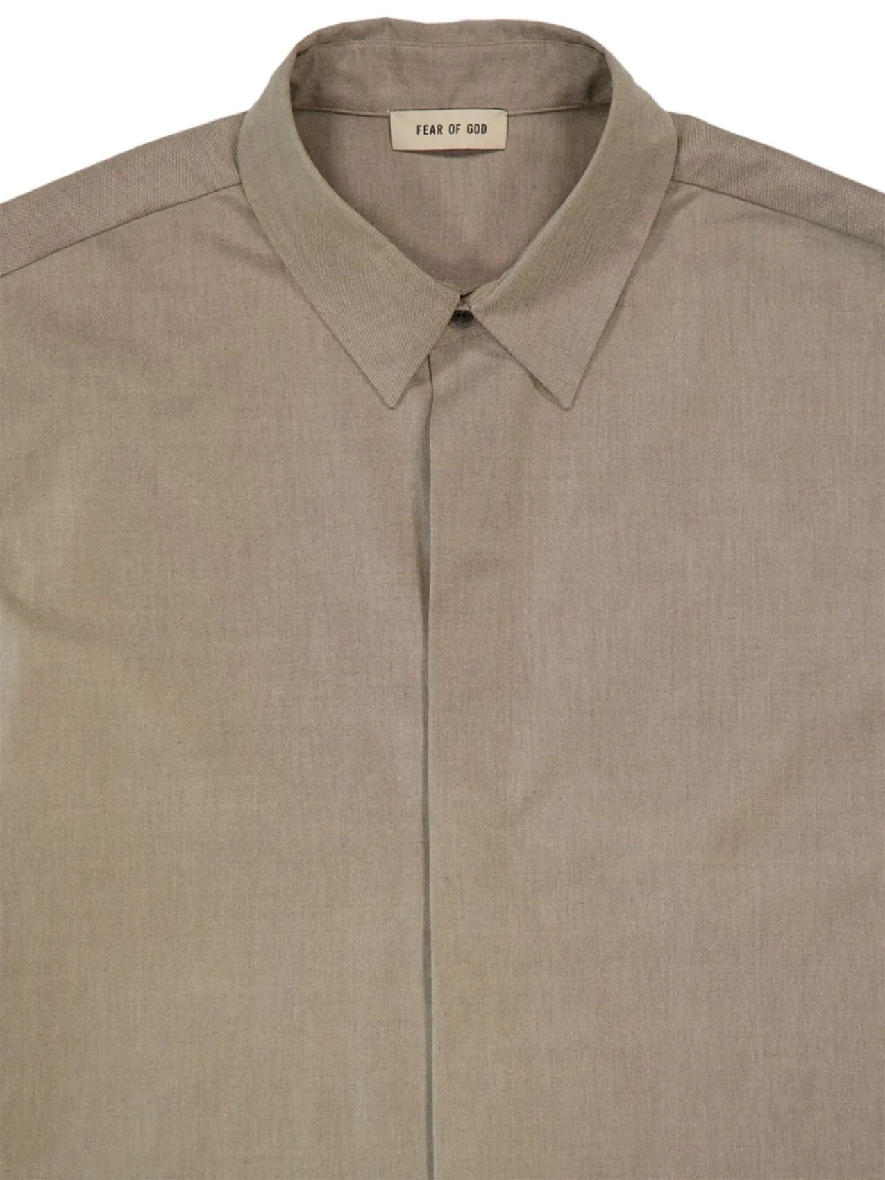 Рубашка Oxford с вентиляцией FEAR OF GOD ESSENTIALS, нейтральный — фото 3