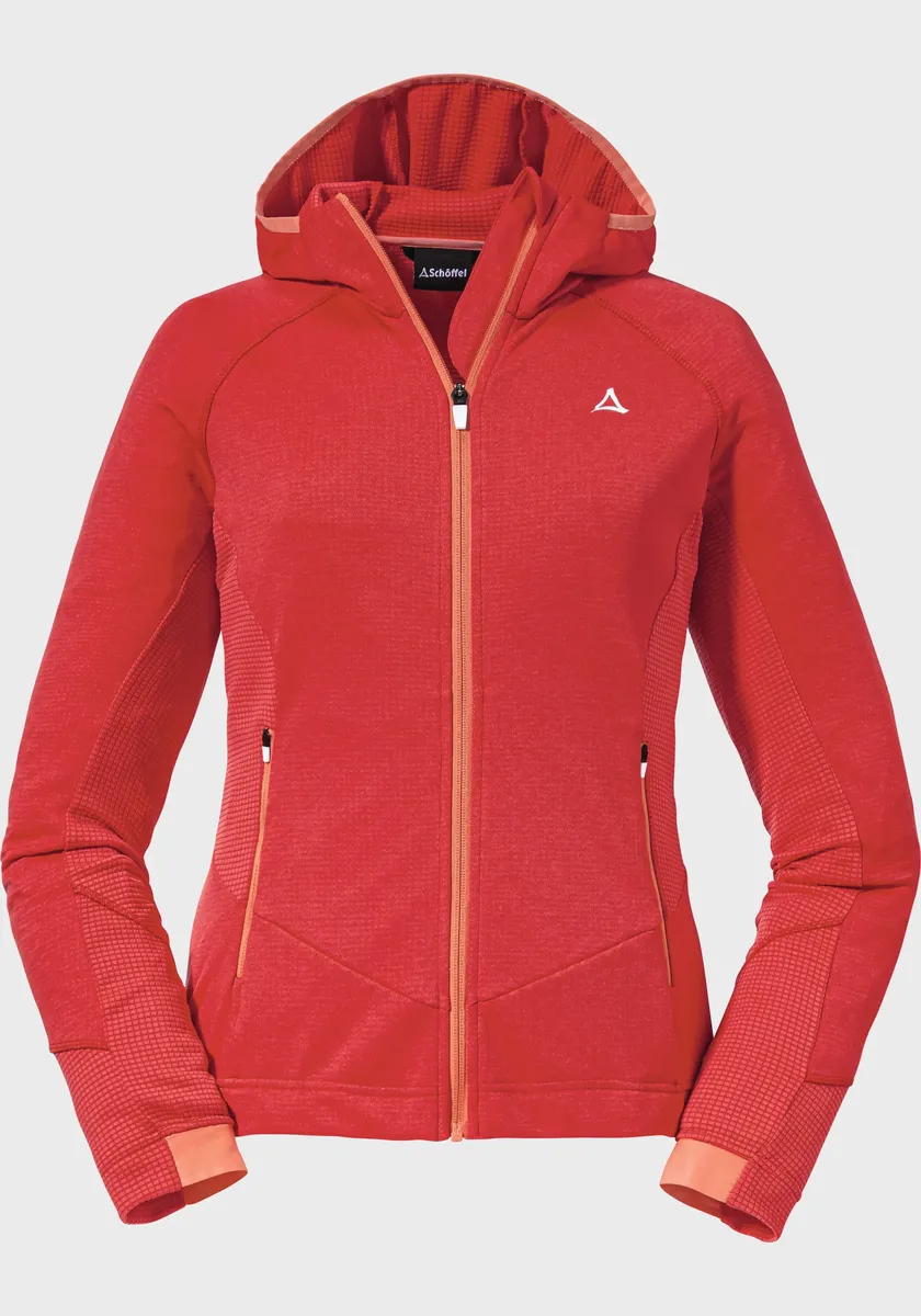 

Флисовая куртка Schöffel "Fleece Hoody Forillon L", с капюшоном, красный