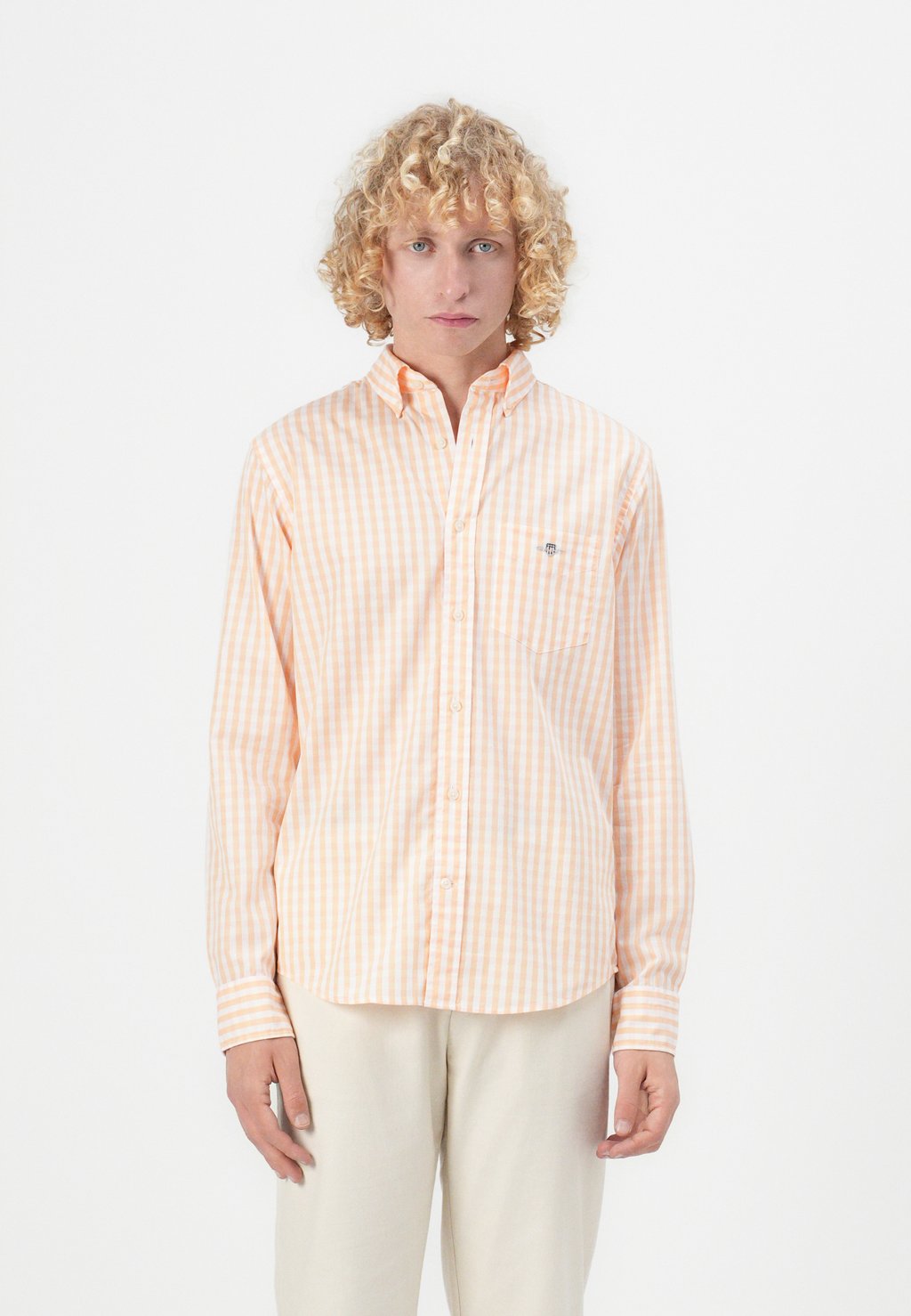 

Рубашка CLASSIC GINGHAM SHIRT GANT, оранжевый
