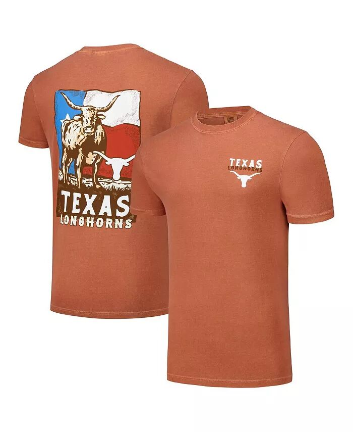 

Футболка Texas Orange для мужчин и женщин Texas Longhorns Hyper Local Longhorn Flag Image One