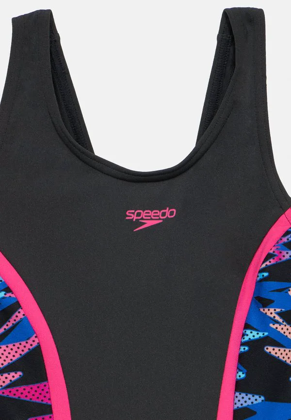 Купальник hyperboom splice muscleback цельный Speedo, Anthracite/Margarita Pink — фото 3