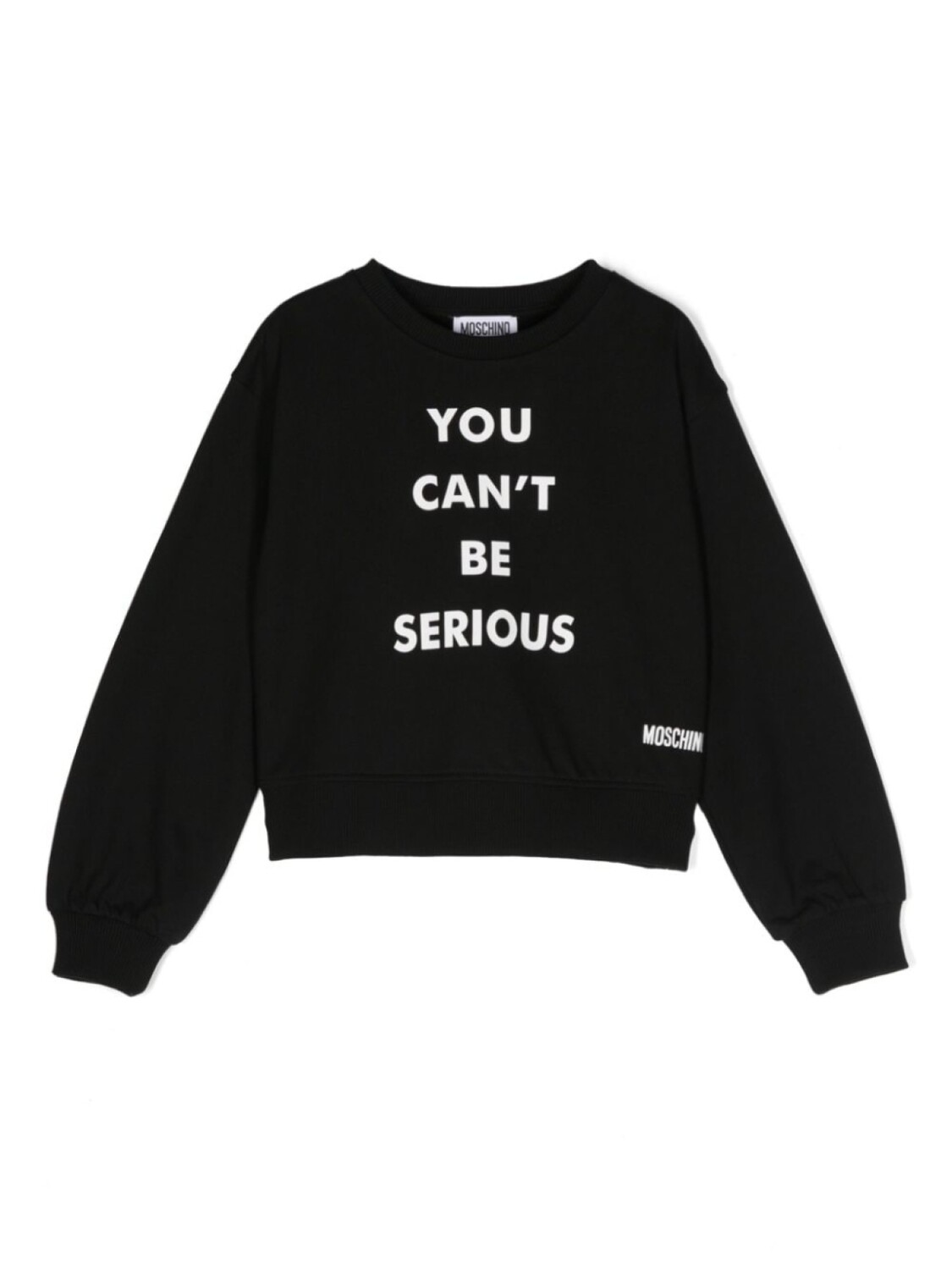 

Moschino Kids толстовка с надписью, черный
