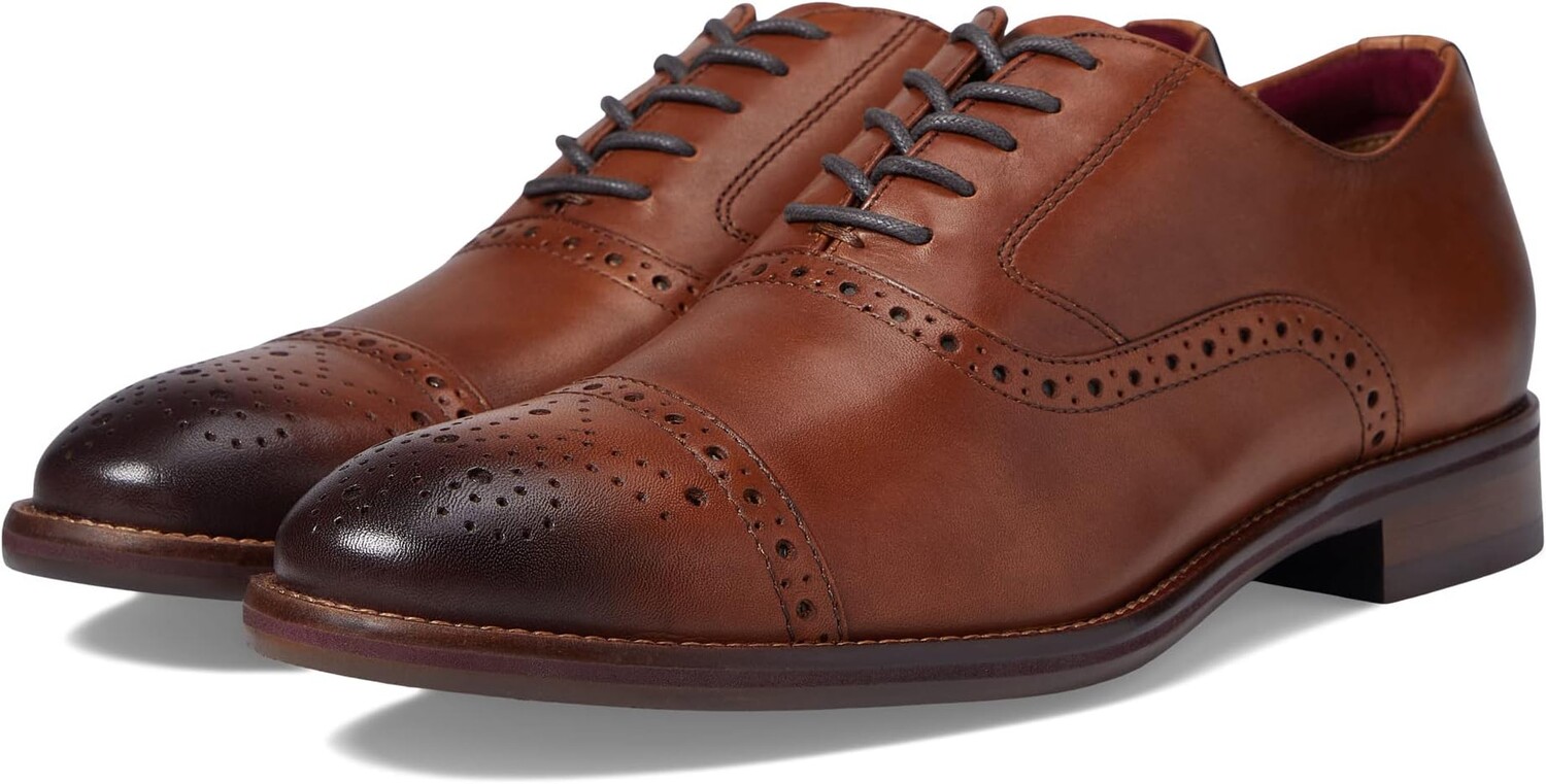 

Оксфорды Conard 2.0 Cap Toe Johnston & Murphy, цвет Tan Full Grain