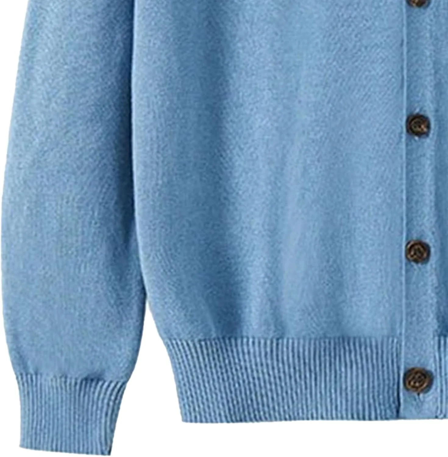 Мужской кардиган с v-образным вырезом и пуговицами, slim fit — фото 4