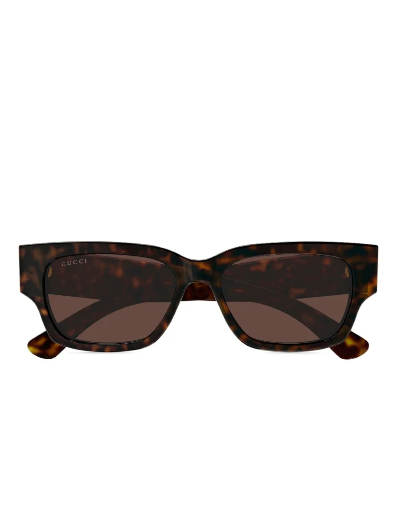 

Gucci Eyewear солнцезащитные очки в прямоугольной оправе, коричневый