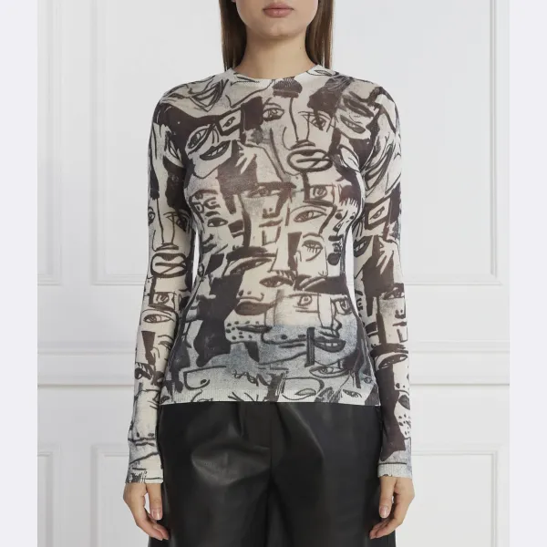 

Узкая блузка Desigual, черный