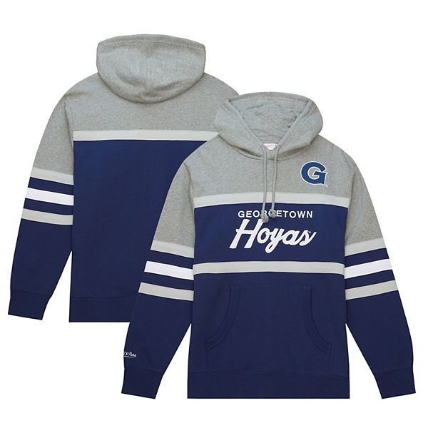 

Толстовка с капюшоном Men's navy Georgetown Hoyas Head Coach Mitchell & Ness, Синий, Толстовка с капюшоном Men's navy Georgetown Hoyas Head Coach Mitchell & Ness