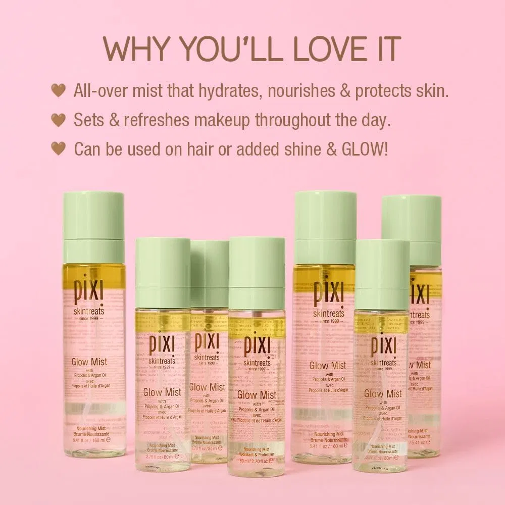 Термальная вода-спрей Pixi Glow Mist с 21 маслом, 80 мл — фото 3