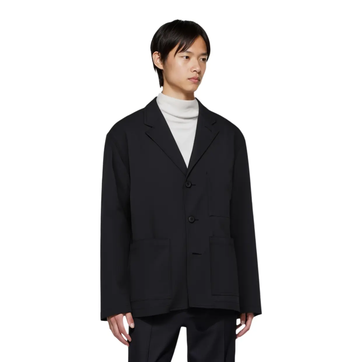 UNIQLO Костюм деловой мужской черный, Black — фото 3