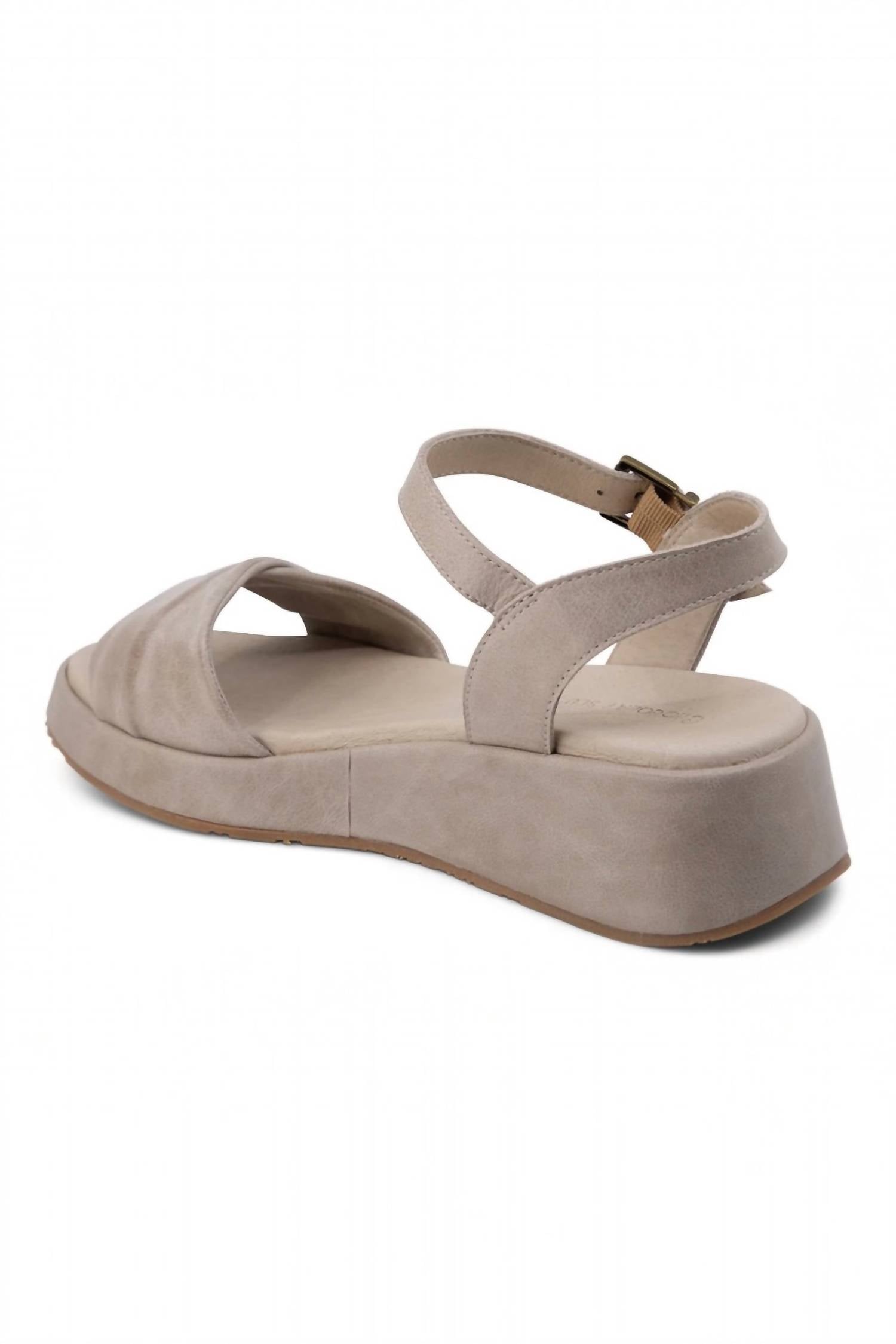 Women's Elly Leather Sandal In Taupe CHOCOLAT BLU, Taupe — фото 4