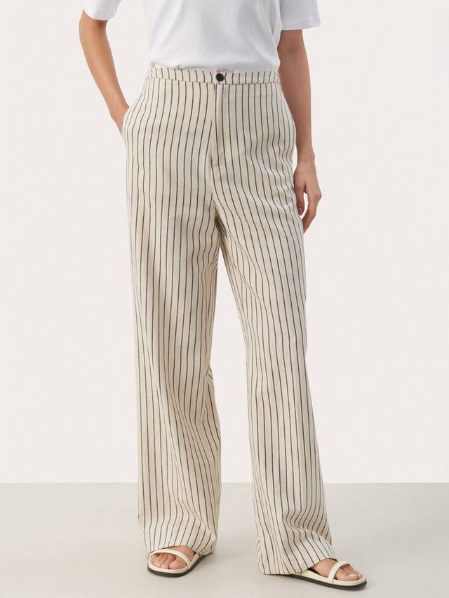 

Роскошные льняные брюки eleana в полоску Part Two, цвет Beige/Dark Navy