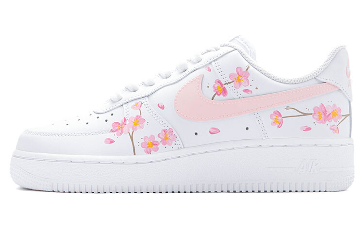 

Кроссовки Nike Air Force 1 Skateboard Shoes Women's Low-Top White Pink, розовый