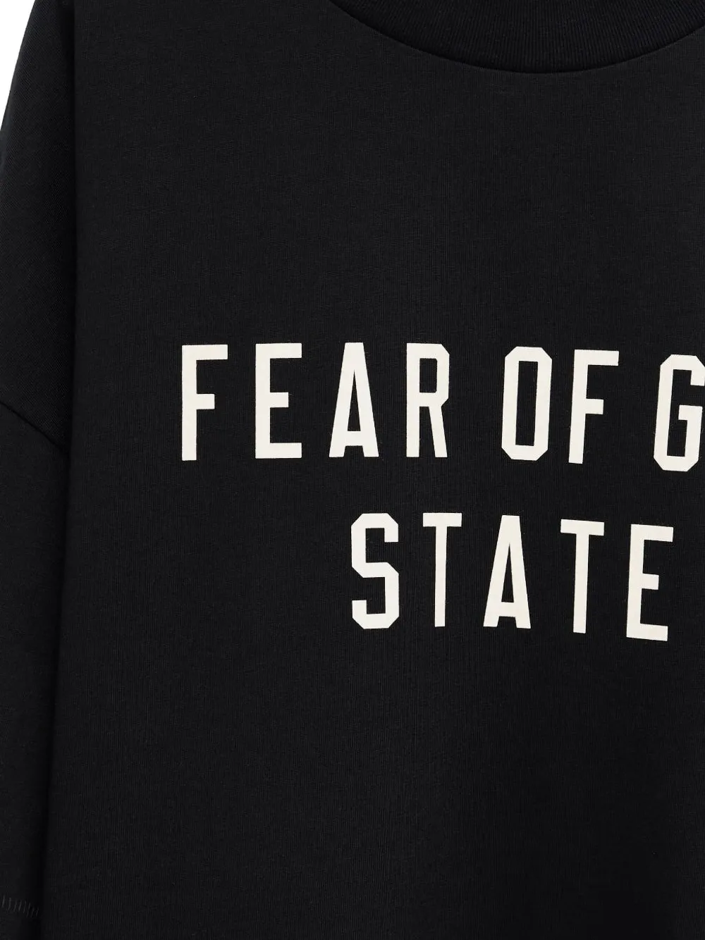 Футболка из хлопка с графическим принтом FEAR OF GOD ESSENTIALS, черный — фото 3