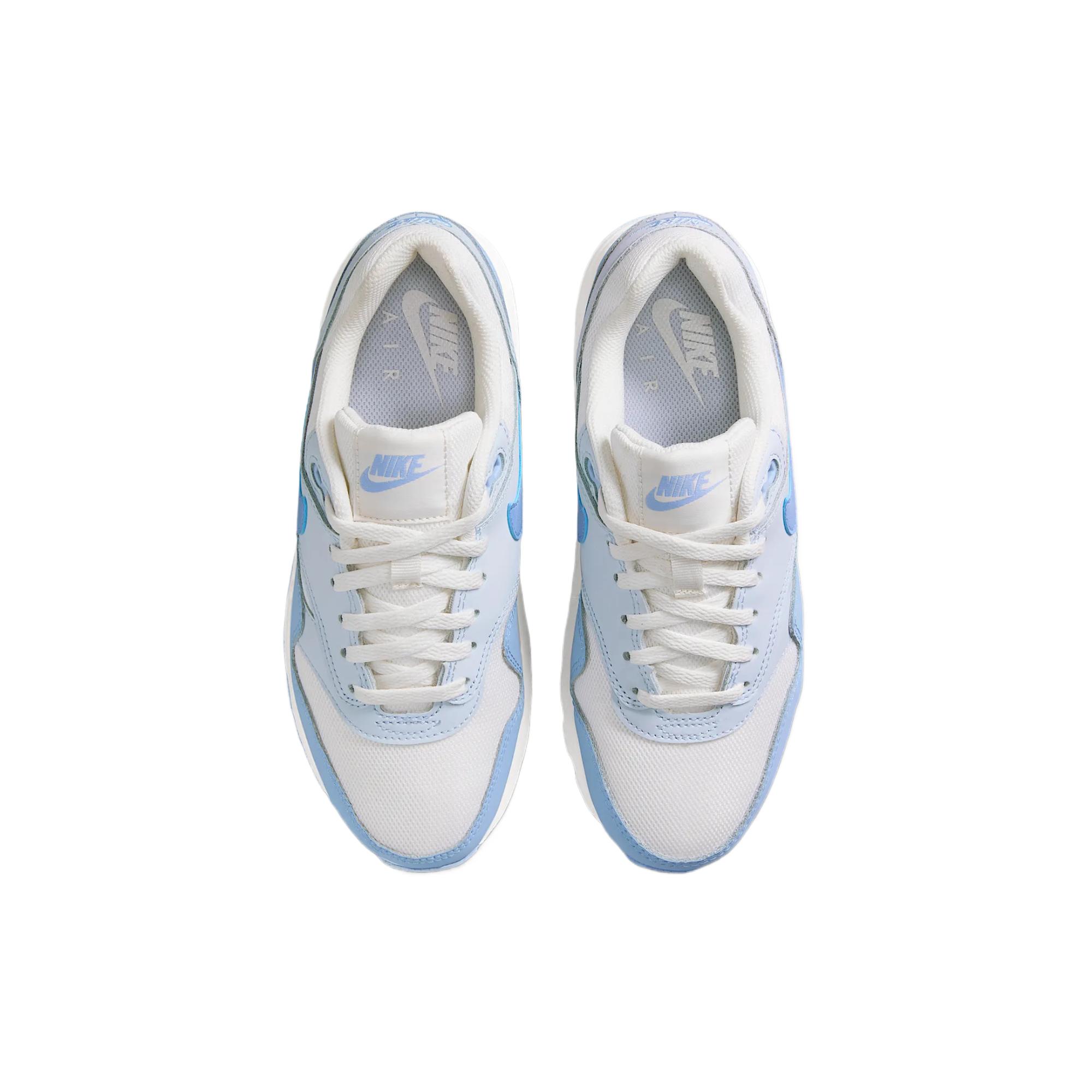 Air Max 1 — дышащие и износостойкие детские кроссовки Nike, синий — фото 4