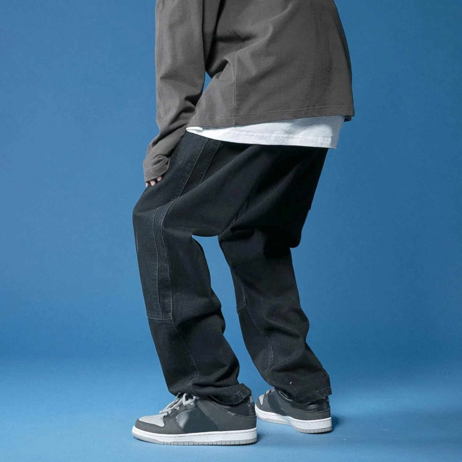 Джинсы Slim Fit с эластичным поясом, черный — фото 2