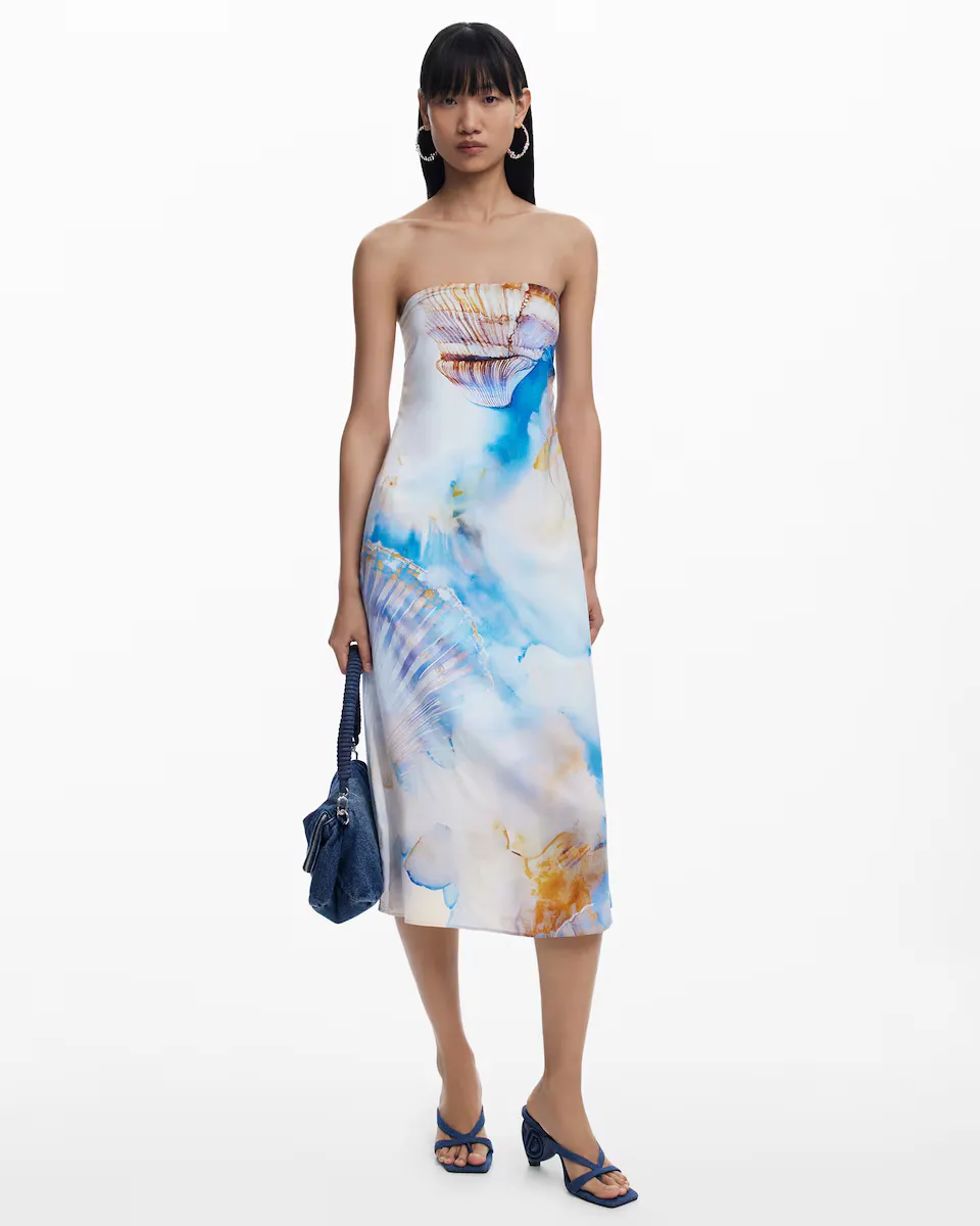 

Платье бардо с ракушками Desigual, синий