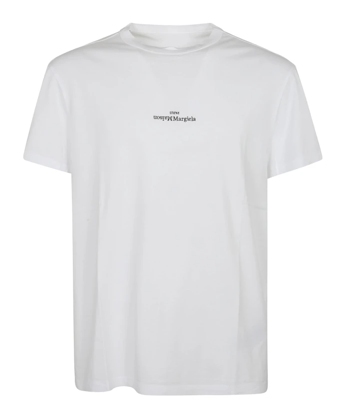 

Повседневная хлопковая футболка Maison Margiela, белый