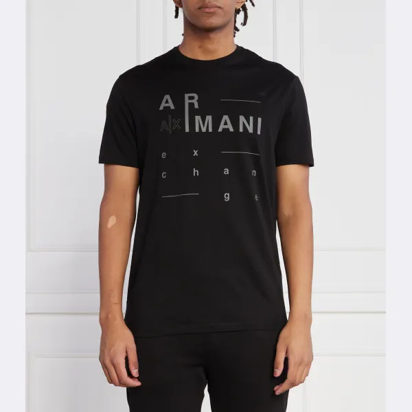 

Футболка стандартного кроя Armani Exchange, черный