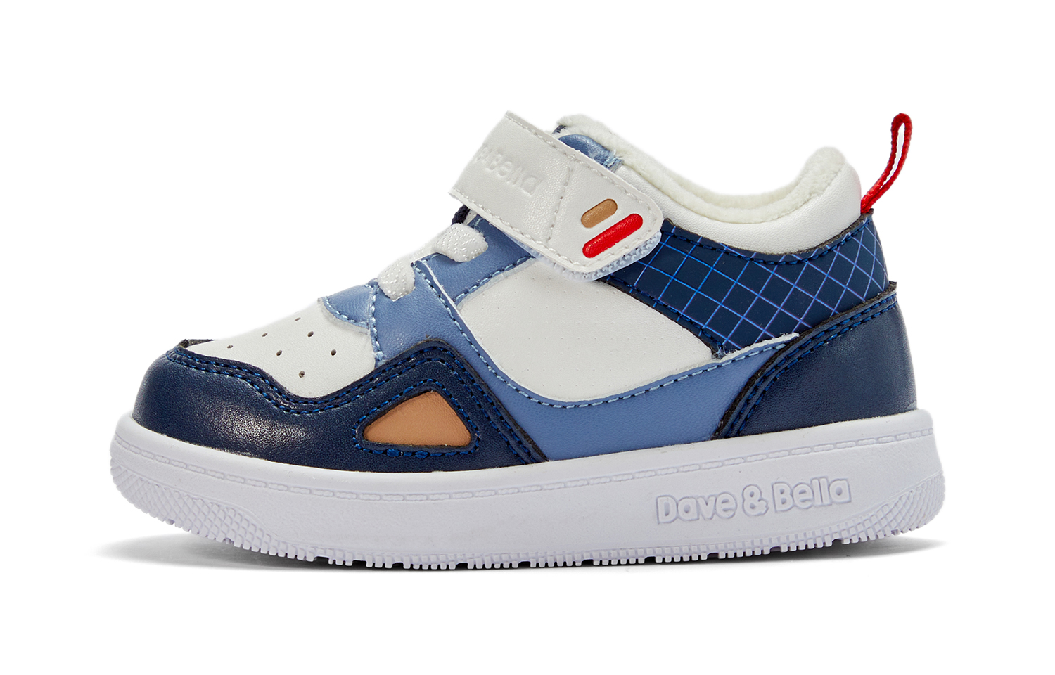 

Детские кроссовки для скейтбординга с противоскользящей амортизацией, теплые, средней высоты, для детей 3–7 лет DAVE&BELLA, синий