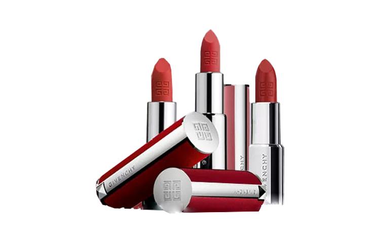 

Givenchy Набор косметики Red Velvet Faux Fur Lambskin Lipstick Limited Edition Box для легкого нанесения тонального средства, 3 шт