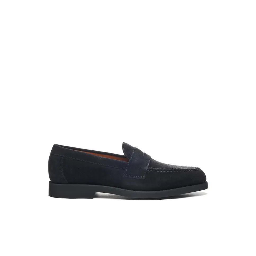 

Мужские лоферы из кожи темно-синего цвета Sebago, темно-синий