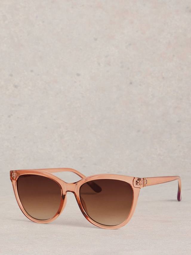 

Кошачий глаз солнцезащитные очки White Stuff, Light Pink/Brown Gradient