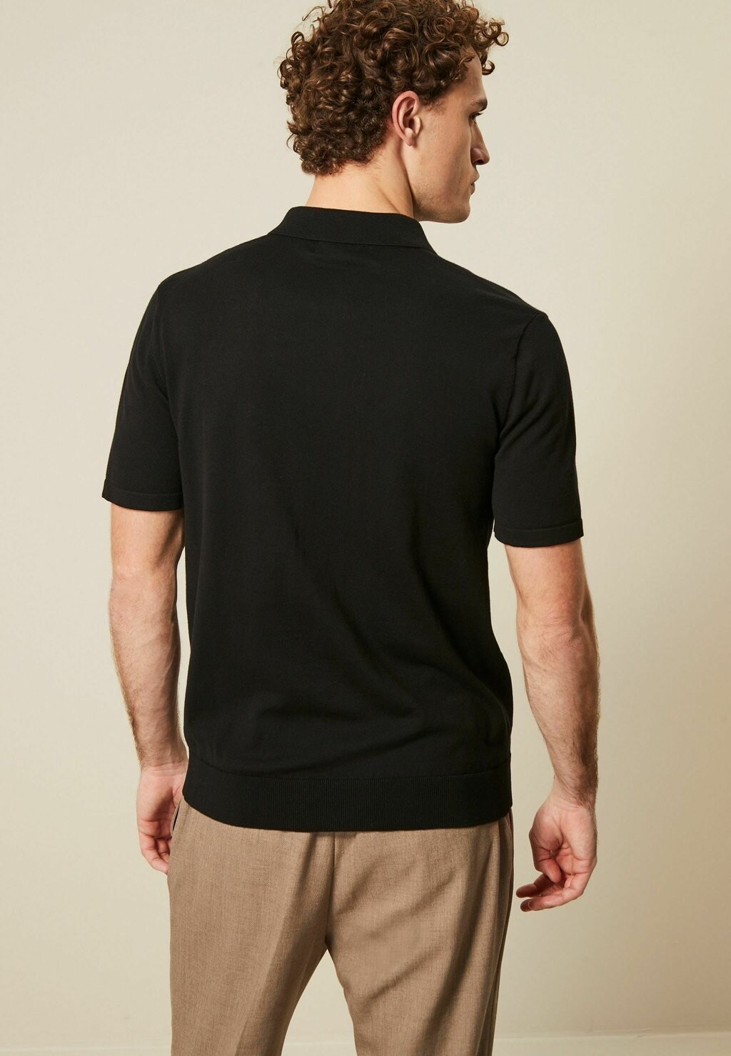 

REGULAR FIT Short Sleeve Next, Рубашка-поло черный