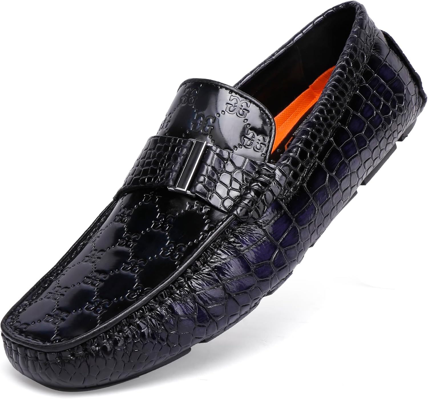 

Классические мужские кожаные лоферы Generic, синий