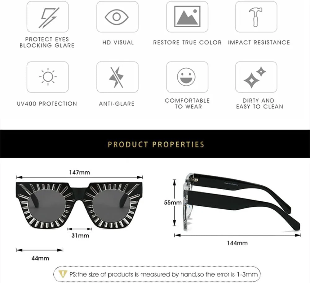 

2027 Hollow Женские ретро-солнцезащитные очки в крупной оправе Модные солнцезащитные очки для активного отдыха с защитой от УФ-излучения UV400 MTZJH, Leopard Tea