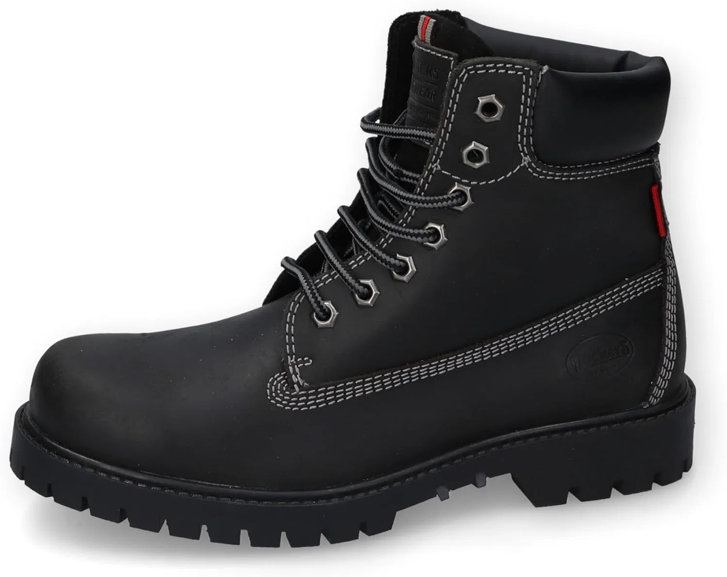 Мужские армейские ботинки Dockers by Gerli, ботильоны, теплые на подкладке, Black 100