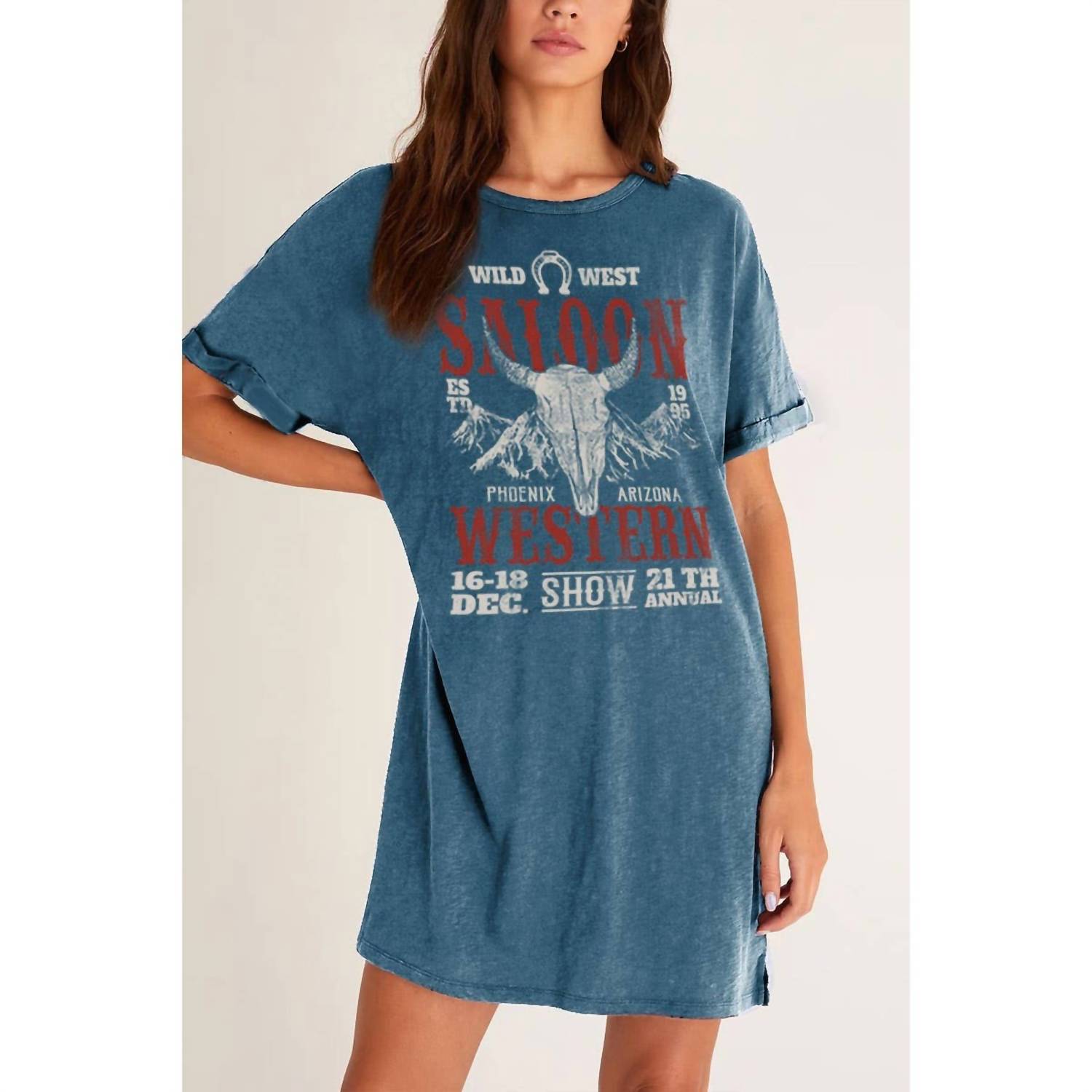 

Платье Saloon Lover Mineral в джинсовой ткани Hrt & Luv, цвет denim