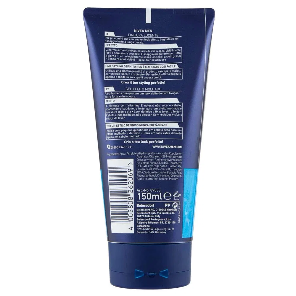 Мужской гель для укладки волос Wet Look от Nivea ‎Nivea — фото 2