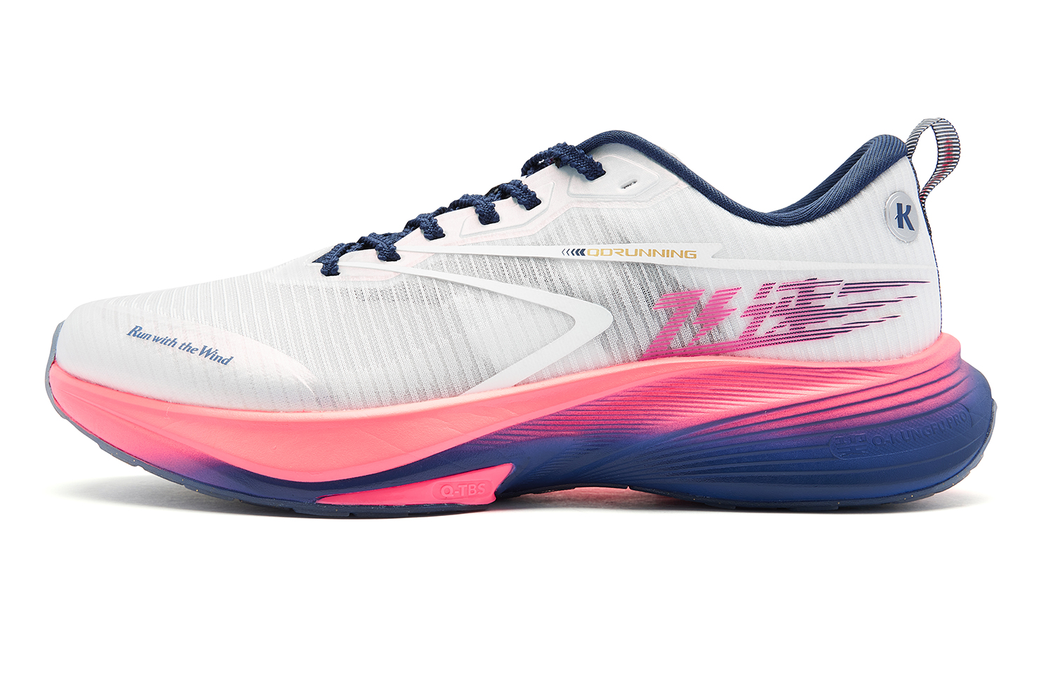 

QIAODAN Кроссовки для бега Fast 2.0 Strong Wind Blowing мужские низкие Jordan White Green Plum