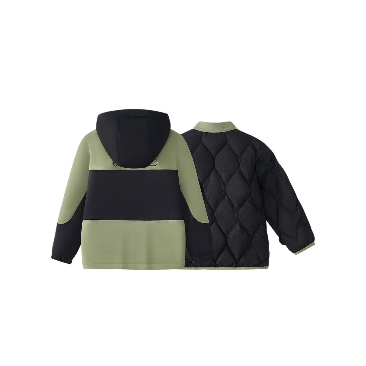 Пуховик fw25 комплект из 2 предметов для детей 3-7 лет FILA KIDS, зеленый — фото 3