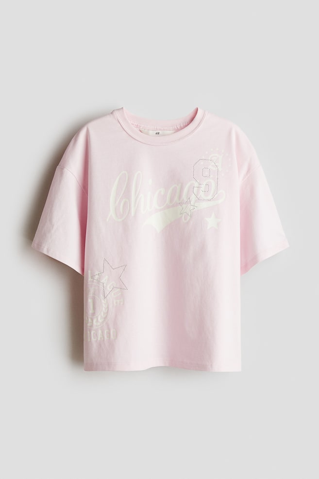 

Футболка с текстовым мотивом H&M, мультиколор