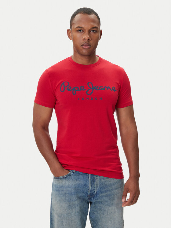 

Футболка regular fit Original Stretch N PM5010132 Pepe Jeans, красный