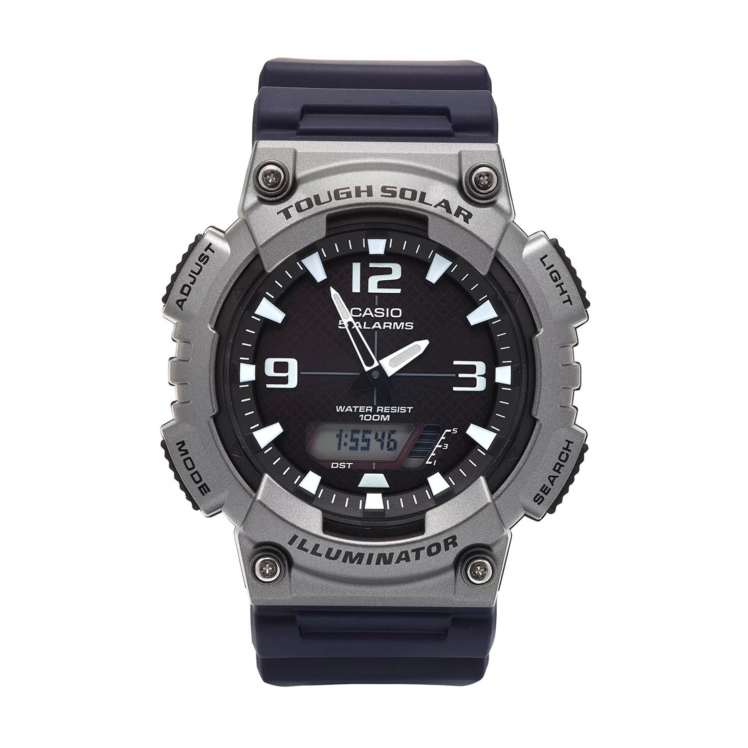 Мужские аналогово-цифровые часы Tough Solar — AQS810W-1A4VCF Casio — фото 2