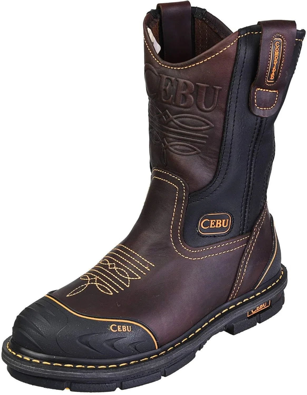 Мужские рабочие ботинки CEBU Farmer Work Boots - высота 10 дюймов, Brown