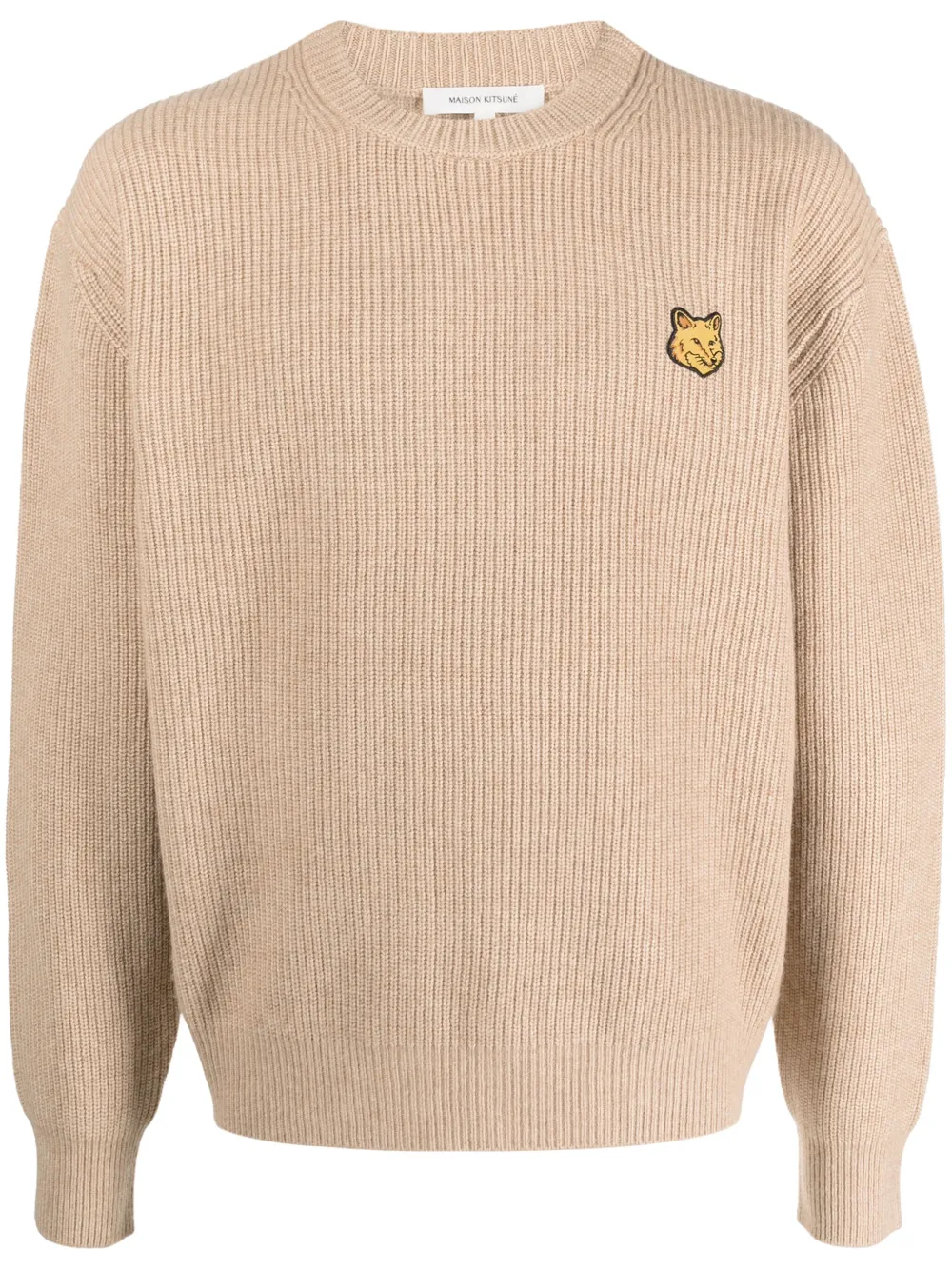 

Джемпер с нашивкой Fox Maison Kitsuné, нейтральный