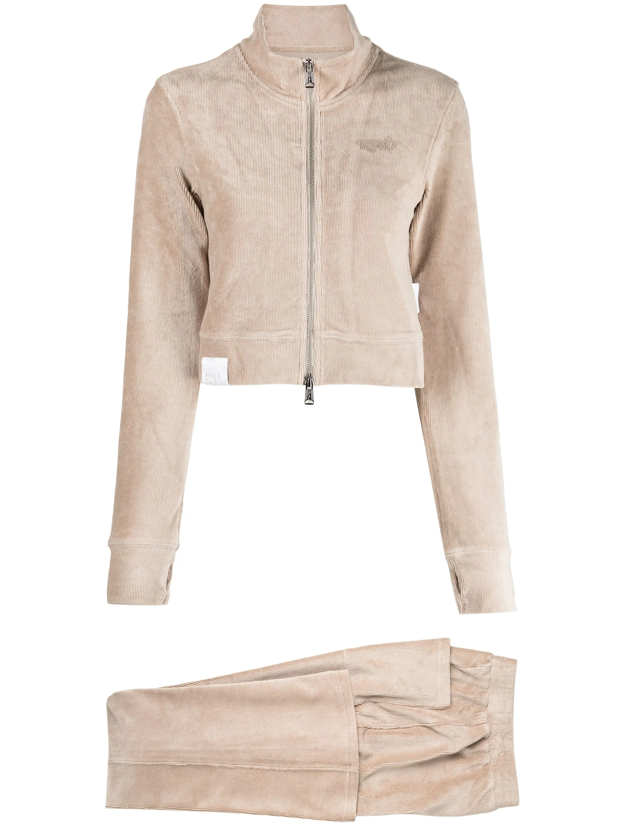 

Вельветовый спортивный костюм с логотипом Izzue, нейтральный