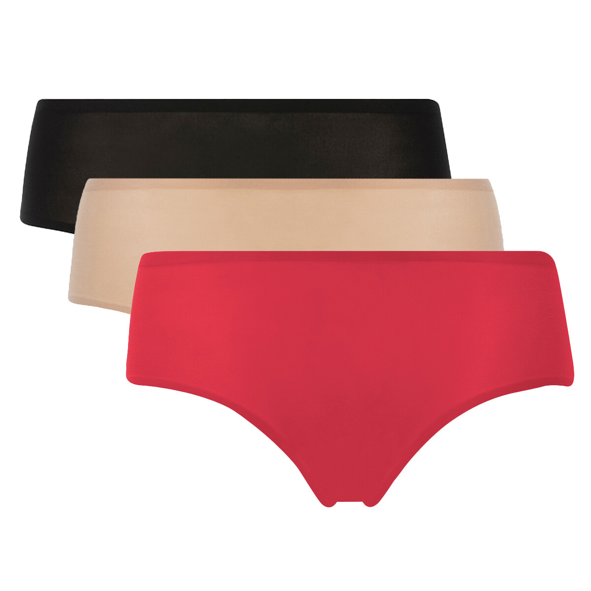 

Трусы Chantelle Panty 3er Pack, цвет Schwarz/Nude/Rot